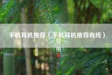 手机耳机推荐（手机耳机推荐有线）